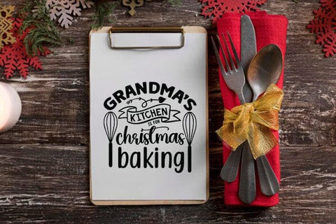Grandmas kitchen is for christmas baking SVG Angelina750 