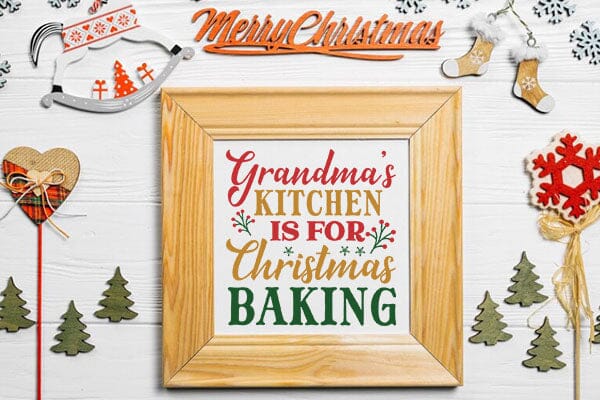 Grandmas Kitchen Is For Christmas Baking SVG Angelina750 