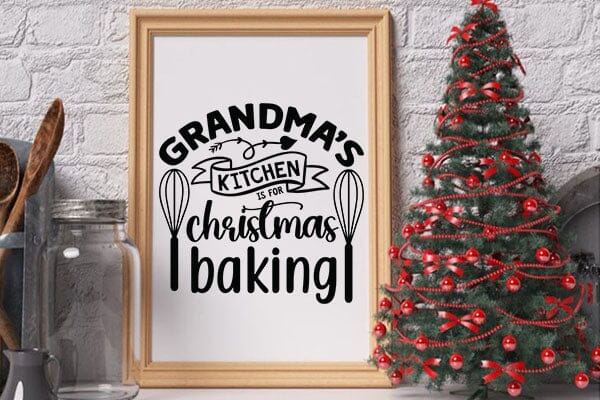 Grandmas kitchen is for christmas baking SVG Angelina750 