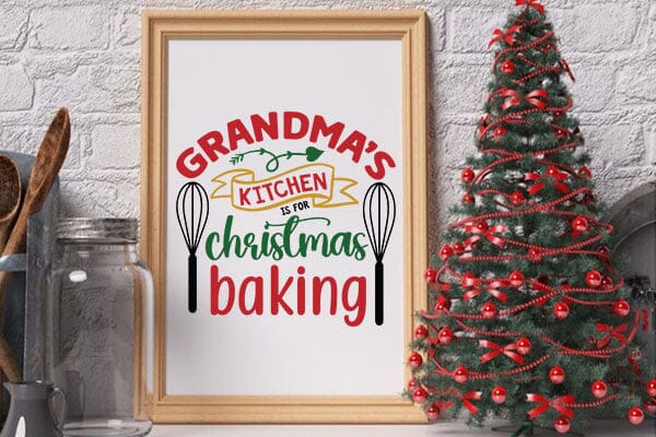 Grandmas kitchen is for christmas baking SVG Angelina750 