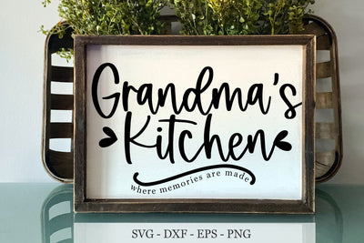 Grandma's Kitchen svg, Grandma svg, Kitchen svg cut files SVG Chamsae Studio 