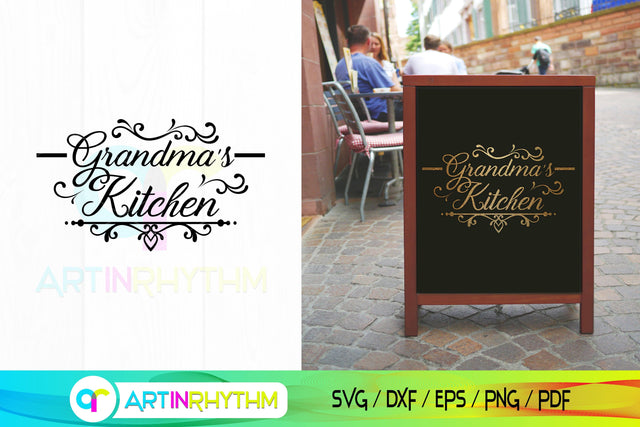 Grandma's Kitchen Svg, Kitchen Svg, Kitchen Wall Decor, Kitchen Clipart SVG Artinrhythm shop 