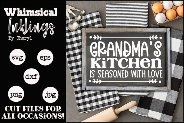 Grandmas Kitchen SVG SVG Whimsical Inklings 
