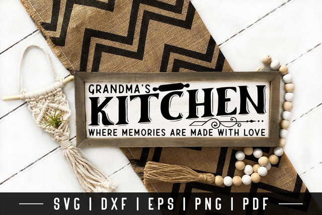 Grandma's Kitchen | Vintage Kitchen Sign SVG SVG CraftLabSVG 