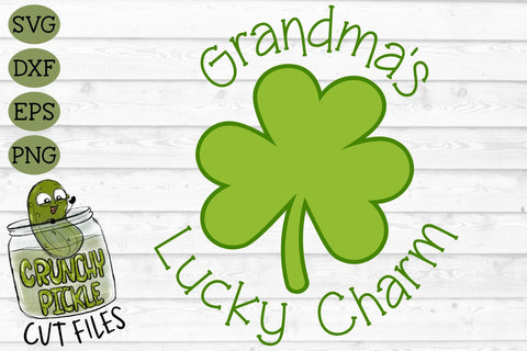 Grandma's Lucky Charm SVG Crunchy Pickle 