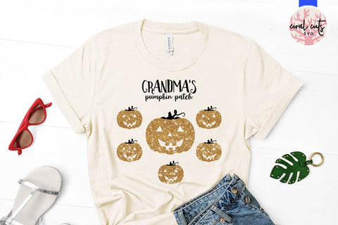 Grandma's Pumpkin Patch – Halloween SVG EPS DXF PNG Cutting Files SVG CoralCutsSVG 