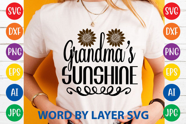 Grandma's Sunshine, Sunflowers SVG Cut File SVG Rafiqul20606 