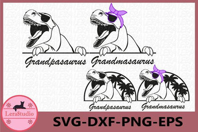Grandmasaurus Svg SVG Lerastudio 
