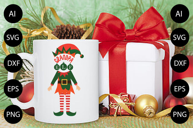 Grandpa Elf SVG CraftlabSvg29 