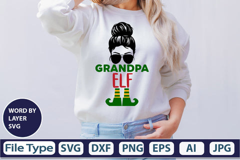Grandpa Elf SVG Cut File SVG DesignPlante 503 