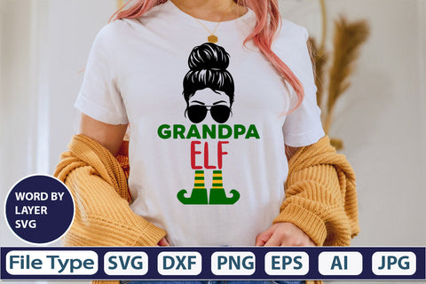 Grandpa Elf SVG Cut File SVG DesignPlante 503 