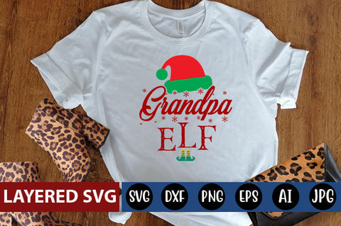 grandpa ELF SVG cute file SVG Blessedprint 