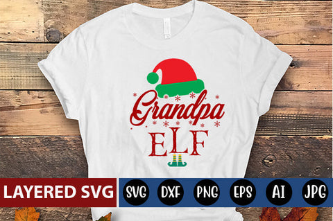 grandpa ELF SVG cute file SVG Blessedprint 