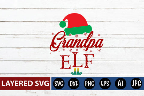 grandpa ELF SVG cute file SVG Blessedprint 