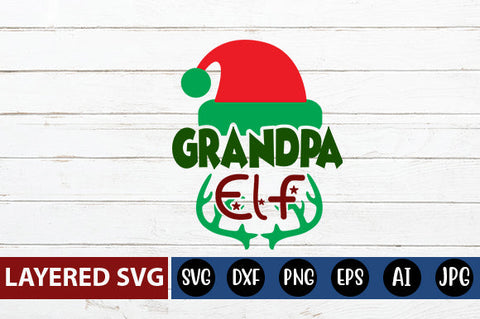 grandpa ELF SVG cute file SVG Blessedprint 