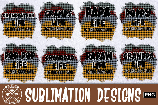 Grandpa Names Sublimation Designs|PNG Sublimation Sublimation Last Frontier Design Co. 