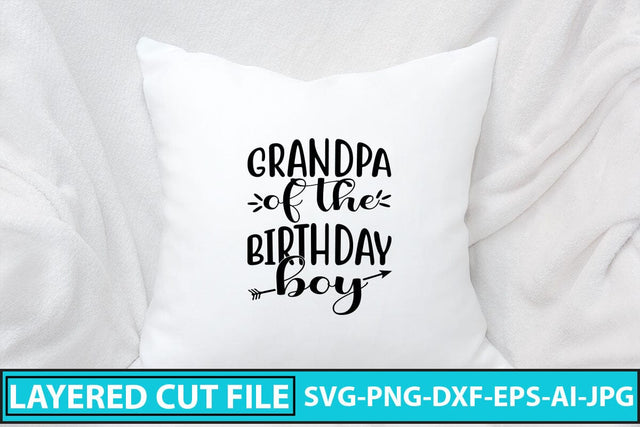 Grandpa Of The Birthday Boy SVG Cut File SVG Syaman 