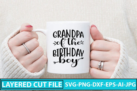Grandpa Of The Birthday Boy SVG Cut File SVG Syaman 