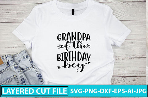 Grandpa Of The Birthday Boy SVG Cut File SVG Syaman 