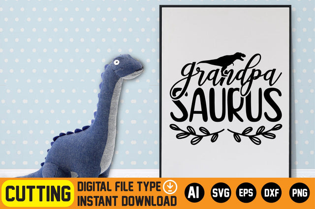 Grandpa Saurus SVG CraftlabSvg29 