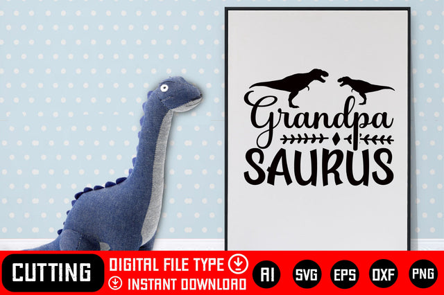 Grandpa Saurus SVG CraftlabSvg29 