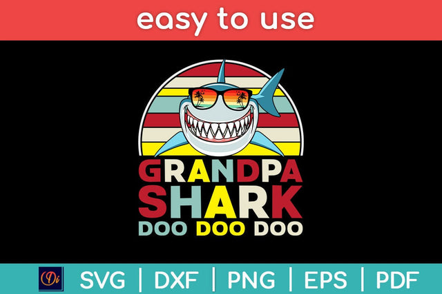Grandpa Shark Doo Doo Doo Svg Design SVG artprintfile 