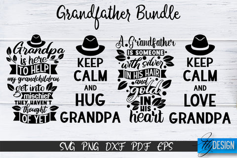 Grandpa SVG Bundle, Grandparents SVG Bundle, Grandfather SVG SVG Fly Design 