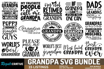Grandpa SVG Bundle SVG Regulrcrative 