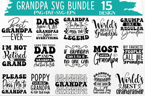 Grandpa SVG Bundle SVG Rupkotha 