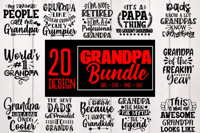 Grandpa SVG Bundle SVG Svgcraft 