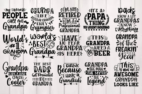 Grandpa SVG Bundle SVG Svgcraft 