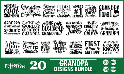 Grandpa SVG Designs Bundle SVG PatternFeed8 
