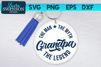 Grandpa The Man The Myth The Legend SVG Cut File SVG Laura Swanson Design 