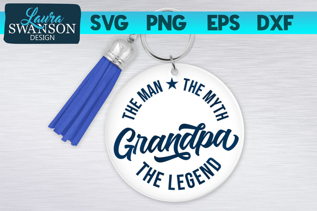 Grandpa The Man The Myth The Legend SVG Cut File SVG Laura Swanson Design 