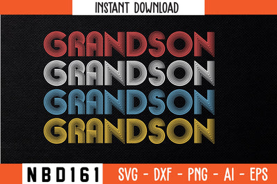 GRANDSON Retro Design SVG Nbd161 