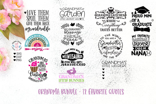 Granma Grandmother Bundle SVG Graphic House Design 
