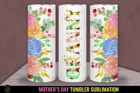 Granny Tumbler Sublimation I Mothers Day Tumbler Wrap PNG Sublimation Happy Printables Club 