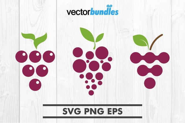 Grapes fruit clip art svg SVG vectorbundles 