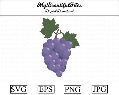 grapes - fruit SVG MyBeautifulFiles 