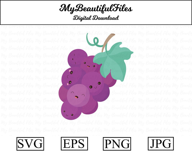 Grapes - Fruit SVG MyBeautifulFiles 