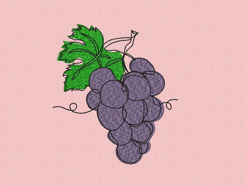 Grapes on Vine Embroidery Design Embroidery/Applique DESIGNS Canada Embroidery 