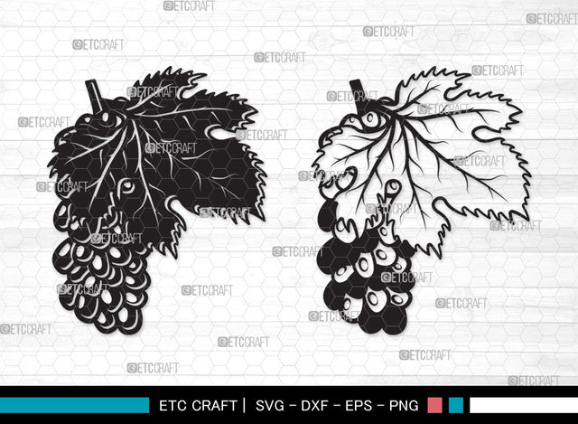 Grapes Silhouette SVG | Grape Svg | Grape Vine Svg | Grapevine Svg | Hopped Up Svg | Grape Bundle | Summer Fruit SVG | Grapes Clipart SVG ETC Craft 