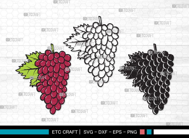 Grapes SVG | Grape Svg | Grape Vine Svg | Grapevine Svg | Hopped Up Svg | Grape Bundle | Summer Fruit SVG | Grapes Clipart SVG ETC Craft 