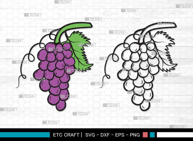 Grapes SVG | Grape Svg | Grape Vine Svg | Grapevine Svg | Hopped Up Svg | Grape Bundle | Summer Fruit SVG | Grapes Clipart SVG ETC Craft 