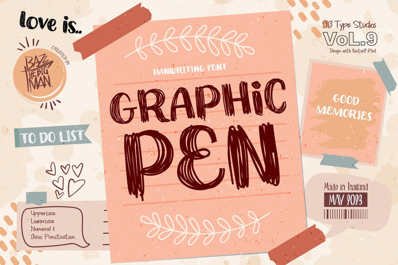 Graphic Pen Font BB Digital Arts 