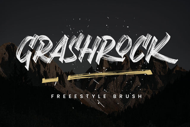 Grashrock – Freestyle brush Font Arterfak Project 