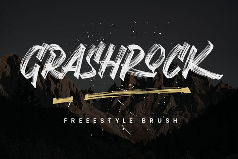 Grashrock – Freestyle brush Font Arterfak Project 