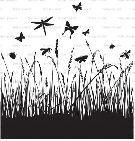 Grass and insects SVG TribaliumArtSF 