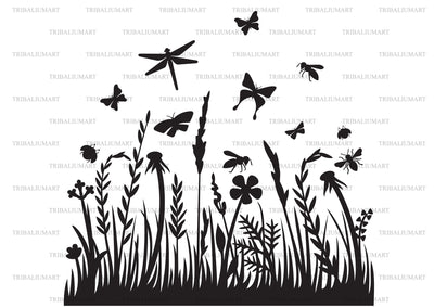 Grass and insects SVG TribaliumArtSF 