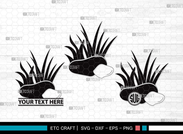 Grass Monogram SVG | Plants Svg | Lawn Grass Svg | Tall Grass Svg | Garden Svg | Grass Clipart SVG ETC Craft 